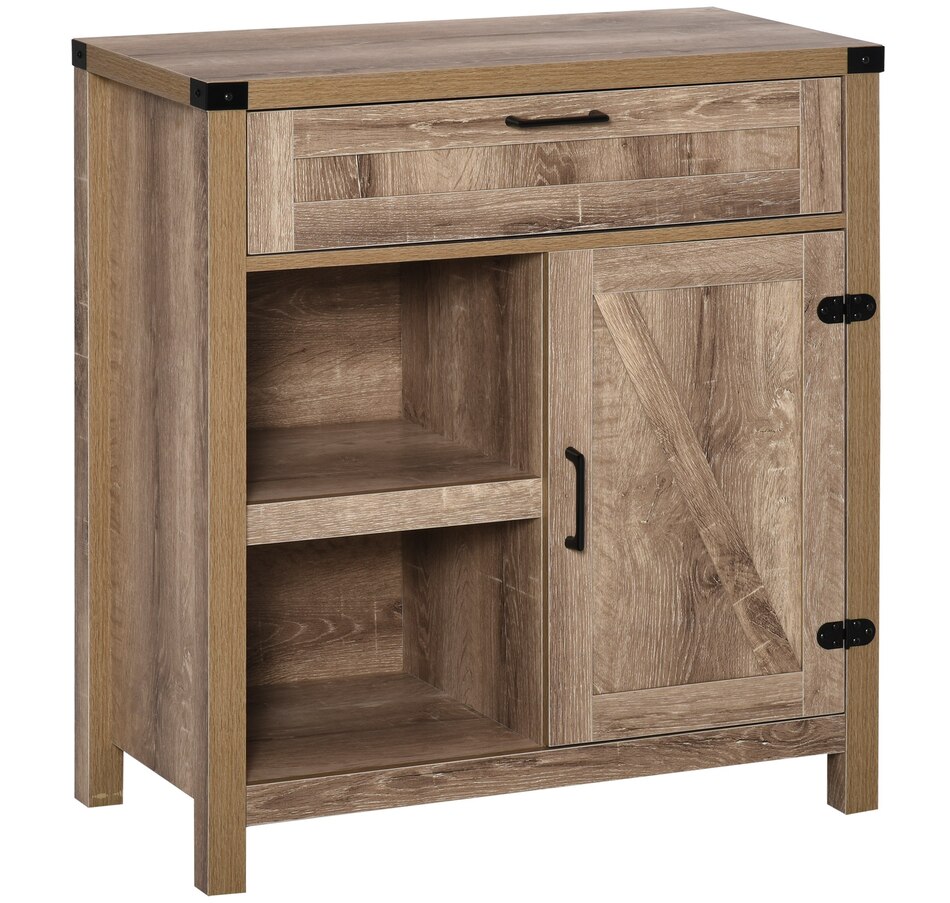 Image 947155_ST03.jpg, Product 947-155 / Price $169.99 - $174.99, HOMCOM Rustic Barn Door Storage Cabinet Modern Farmhouse Buffet Sideboard from HOMCOM on TSC.ca's Home & Garden department