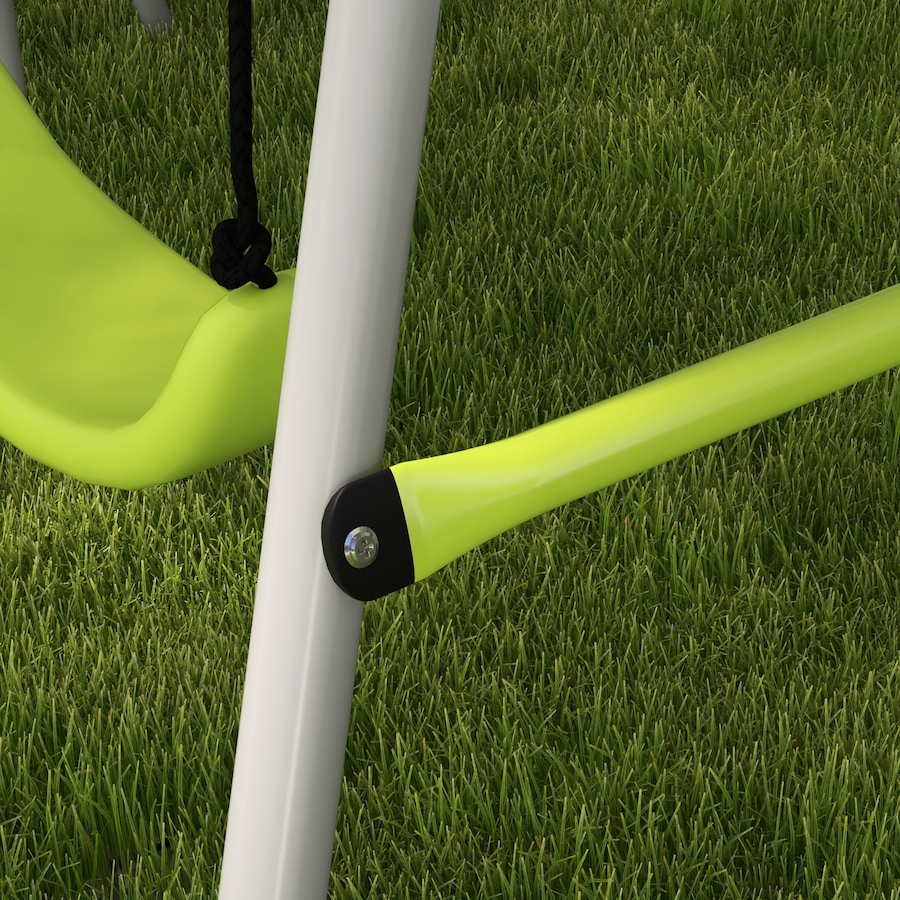Image 947164_ALTMORE9.jpg, Product 947-164 / Price $129.99, Outsunny Swing Set for Kids, Heavy Duty A-Frame Metal Swing Frame - Green from Outsunny on TSC.ca's Home & Garden department