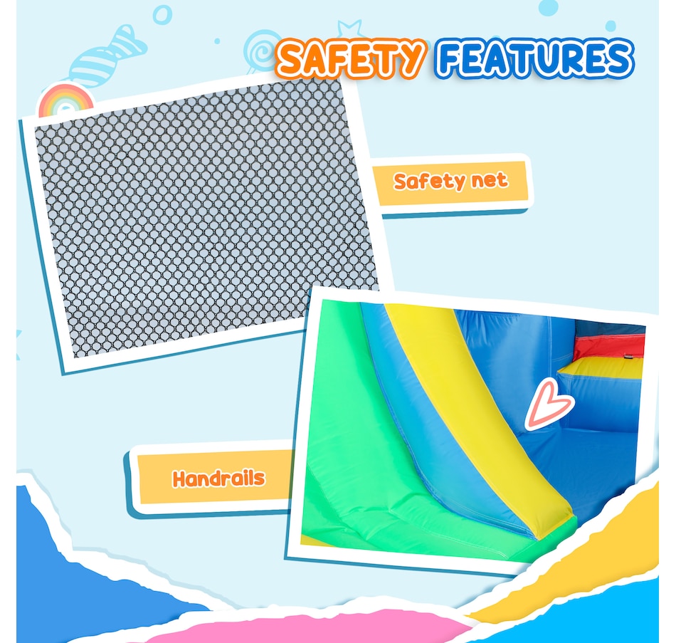 Image 947167_ALTMORE6.jpg, Product 947-167 / Price $305.99, Qaba Bouncy Castle for Kids with 550W Blower, 12.6' x 9.5' x 5.9' from Qaba on TSC.ca's Home & Garden department