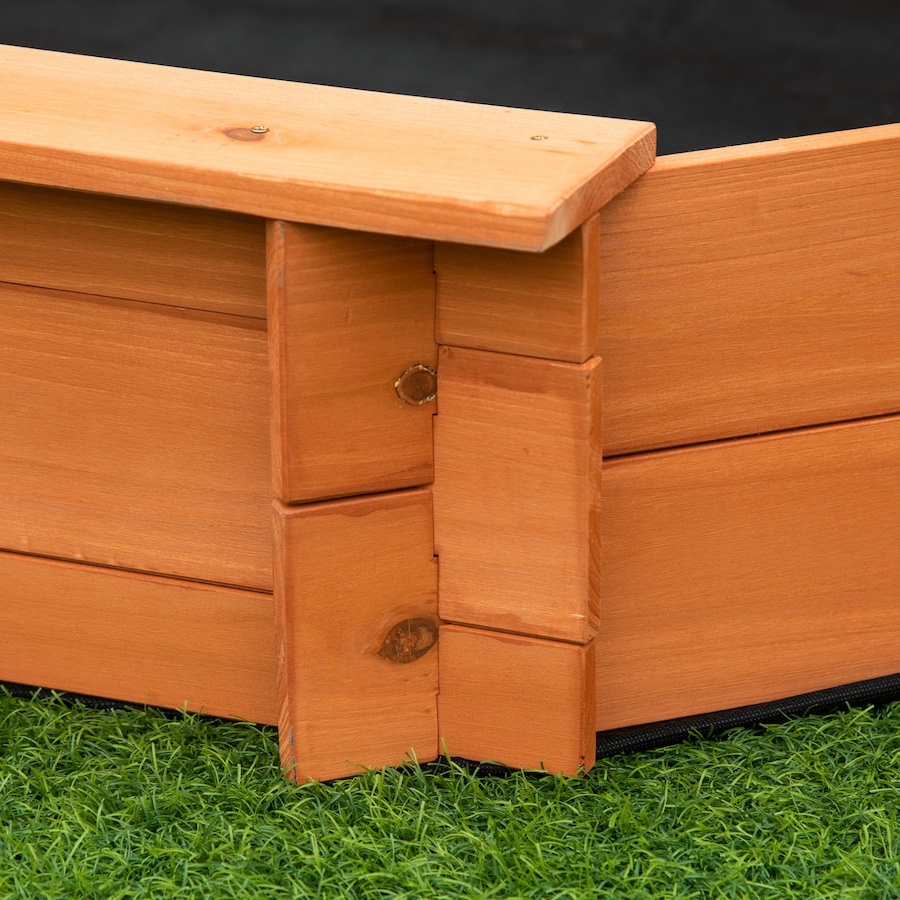 Image 947169_ALTMORE15.jpg, Product 947-169 / Price $119.99, Outsunny Wooden Kids Sandbox with Cover and Seat for Outdoor, Red from Outsunny on TSC.ca's Home & Garden department