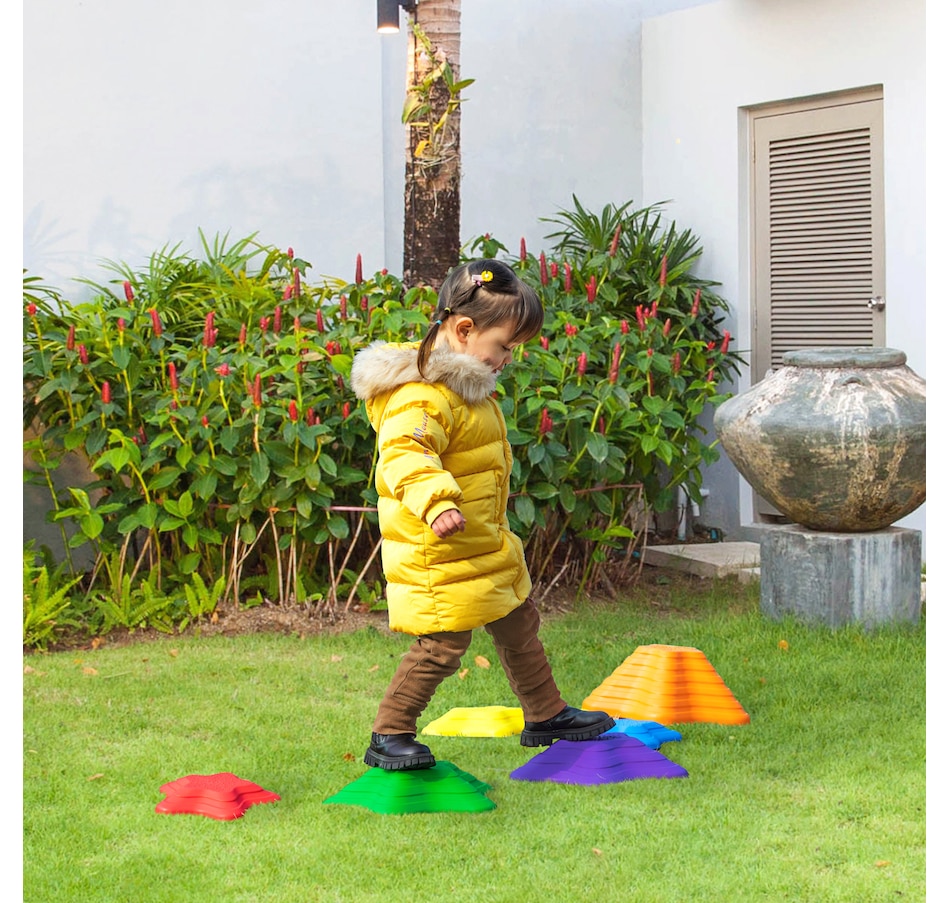 Image 947177_ALTMORE2.jpg, Product 947-177 / Price $29.99, Outsunny 6PCs Balance Stepping Stones for Kids, Stacking Obstacle Course from Outsunny on TSC.ca's Home & Garden department