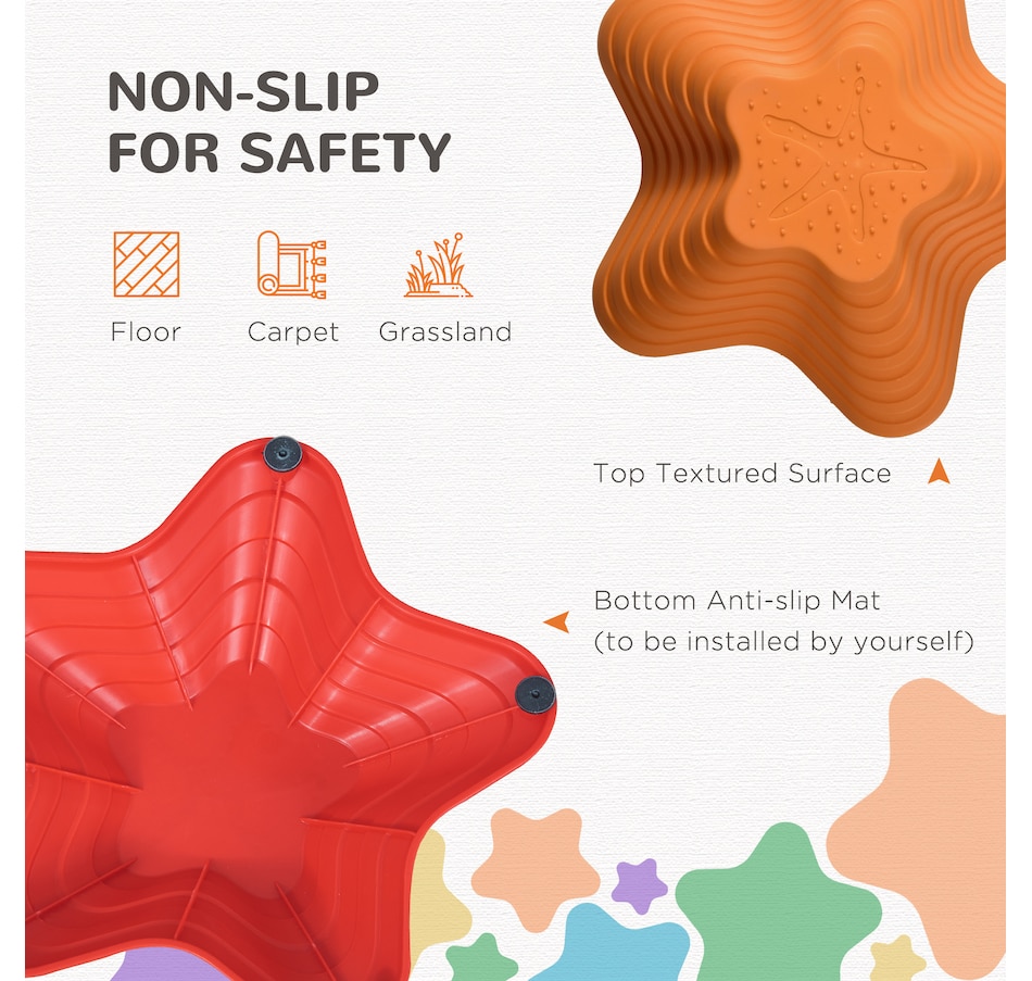 Image 947177_ALTMORE5.jpg, Product 947-177 / Price $29.99, Outsunny 6PCs Balance Stepping Stones for Kids, Stacking Obstacle Course from Outsunny on TSC.ca's Home & Garden department