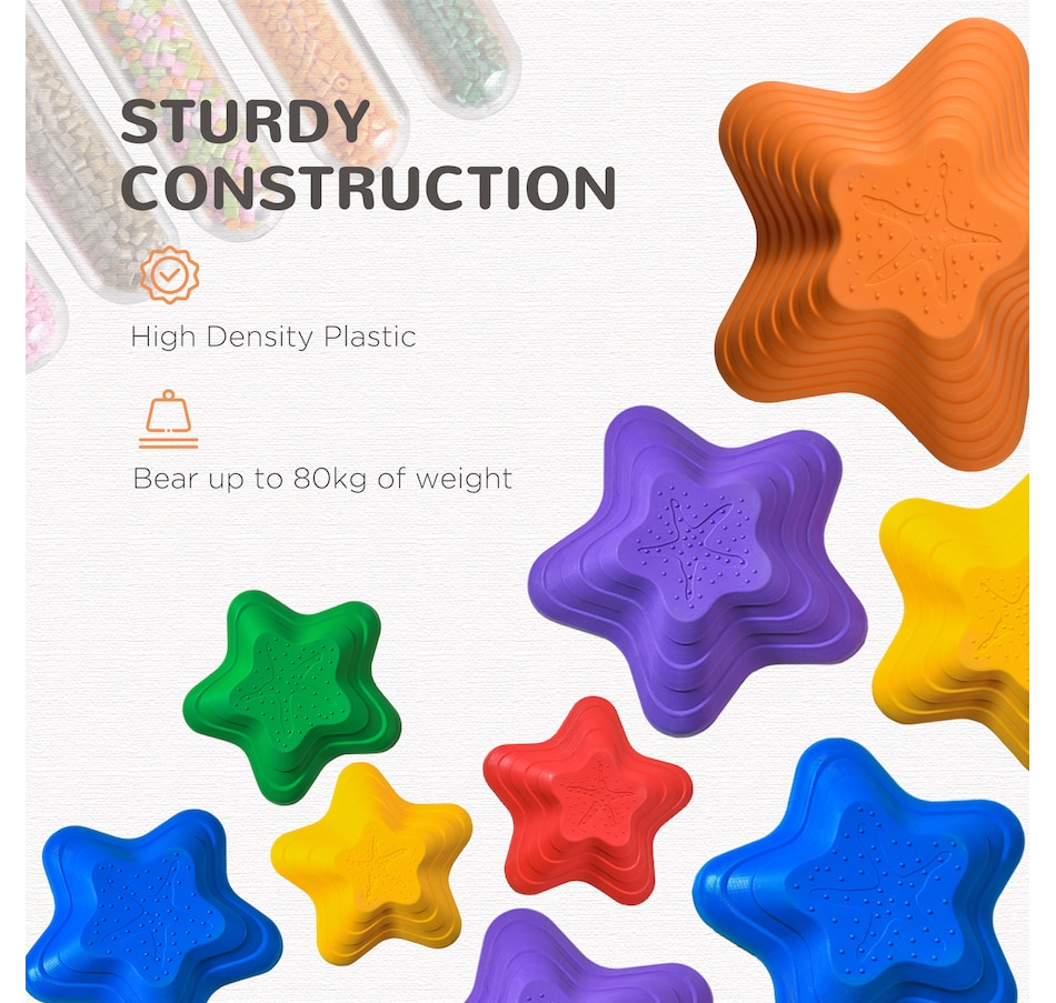 Image 947177_ALTMORE6.jpg, Product 947-177 / Price $29.99, Outsunny 6PCs Balance Stepping Stones for Kids, Stacking Obstacle Course from Outsunny on TSC.ca's Home & Garden department