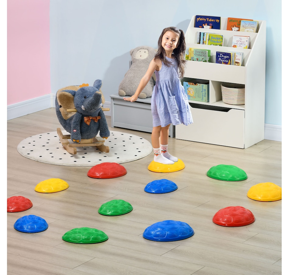 Image 947178_ALTMORE2.jpg, Product 947-178 / Price $39.99, Outsunny 12 PCs Balance Stepping Stones for Kids with Anti-slip Mat from Outsunny on TSC.ca's Home & Garden department