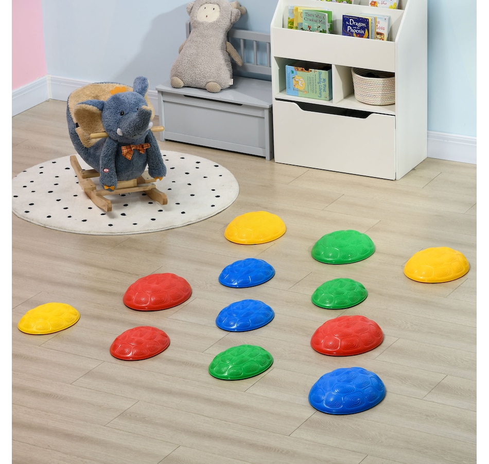 Image 947178_ALTMORE7.jpg, Product 947-178 / Price $39.99, Outsunny 12 PCs Balance Stepping Stones for Kids with Anti-slip Mat from Outsunny on TSC.ca's Home & Garden department
