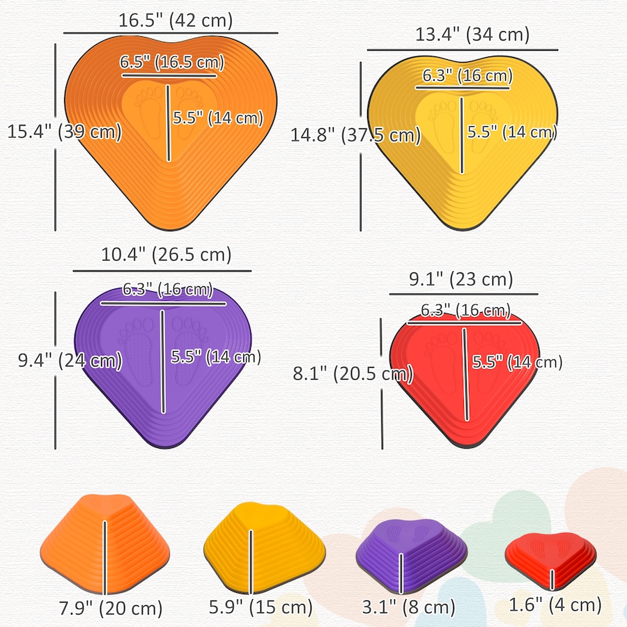 Image 947181_ALTMORE3.jpg, Product 947-181 / Price $42.99, Qaba 11PCs Stepping Stones Kids, Non-Slip Stackable Balance Stepping Stone from Qaba on TSC.ca's Home & Garden department