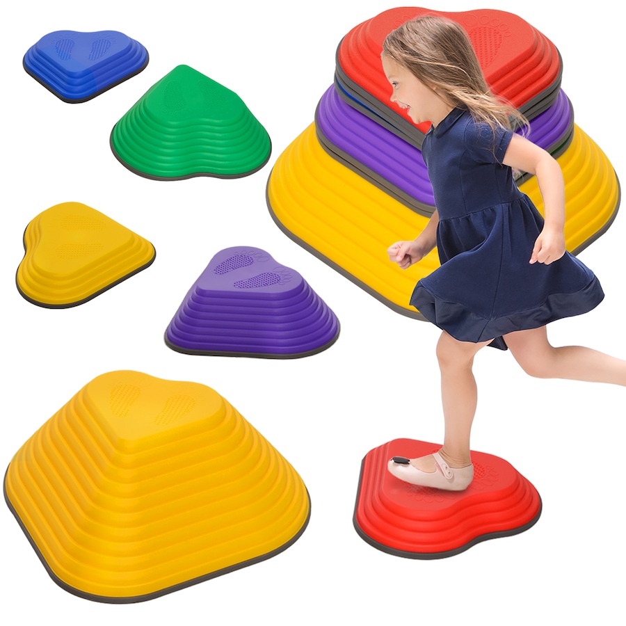 Image 947186.jpg, Product 947-186 / Price $29.99, Qaba 6PCs Stepping Stones Kids, Non-Slip Stackable Balance Stepping Stone from Qaba on TSC.ca's Home & Garden department