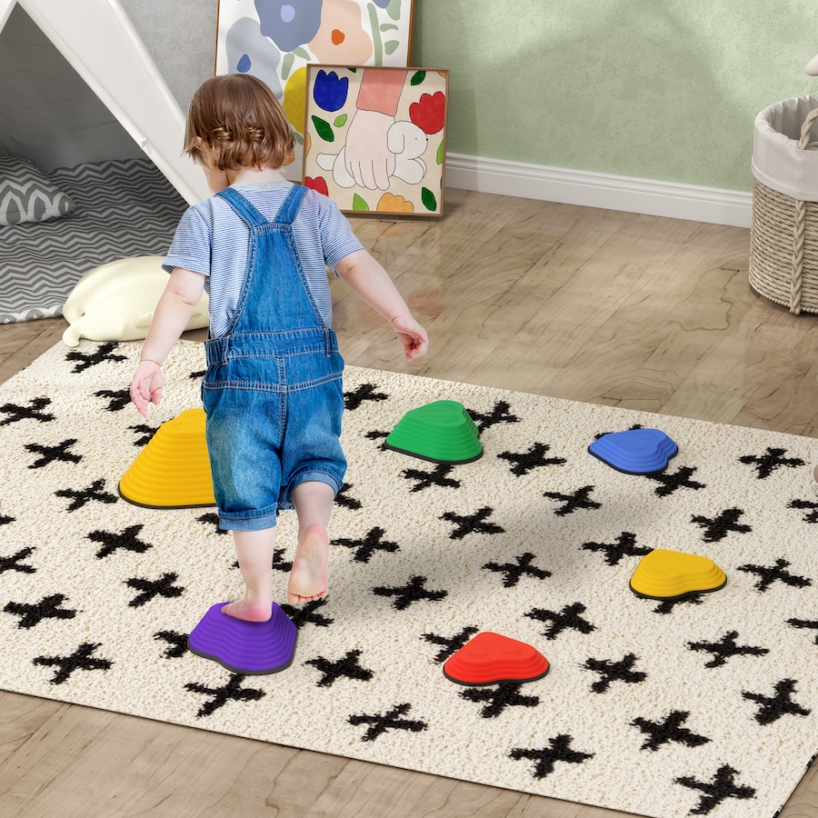 Image 947186_ALTMORE2.jpg, Product 947-186 / Price $29.99, Qaba 6PCs Stepping Stones Kids, Non-Slip Stackable Balance Stepping Stone from Qaba on TSC.ca's Home & Garden department