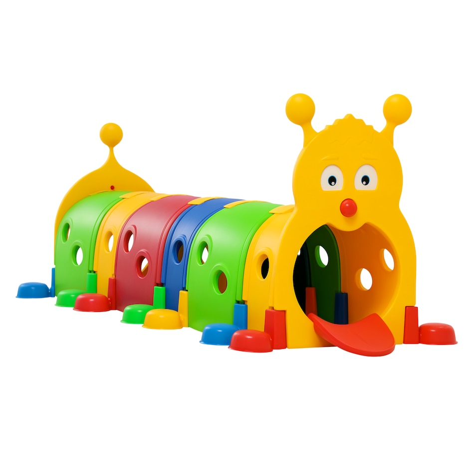 Image 947191.png, Product 947-191 / Price $269.99, Qaba Tunnel for Kids to Crawl Through, Caterpillar Design, for 3-6 Years from Qaba on TSC.ca's Home & Garden department