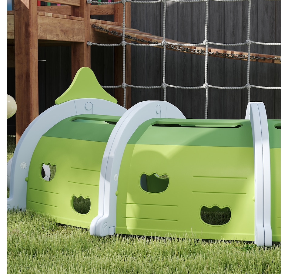 Image 947193_ALTMORE16.jpg, Product 947-193 / Price $219.99, Qaba Tunnel for Kids to Crawl Through, Crocodile Design, for 3-6 Years from Qaba on TSC.ca's Home & Garden department
