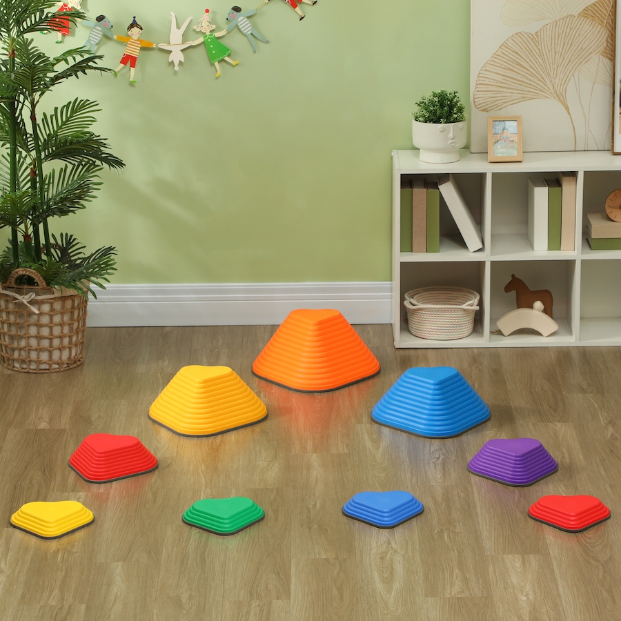 Image 947205_ALTMORE8.jpg, Product 947-205 / Price $36.99, Qaba 9PCs Stepping Stones Kids, Non-Slip Stackable Balance Stepping Stone from Qaba on TSC.ca's Home & Garden department