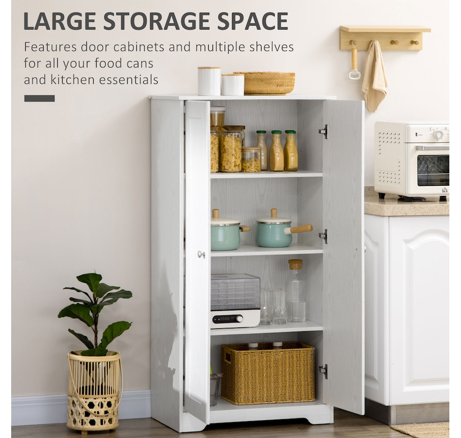 Image 947212_ALTMORE3.jpg, Product 947-212 / Price $209.99, HOMCOM Kitchen Storage Cabinet, Freestanding Pantry Cabinet, White from HOMCOM on TSC.ca's Home & Garden department
