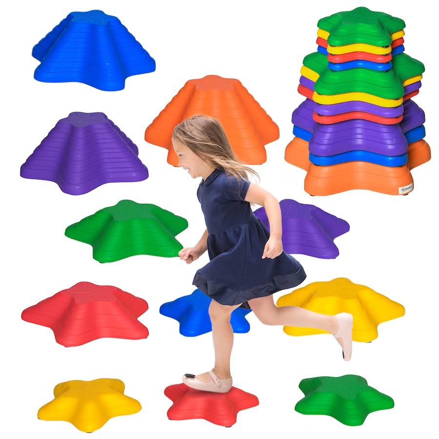 Image 947243.jpg, Product 947-243 / Price $61.99, Outsunny 11 PCS Balance Stepping Stones for Kids to Coordination, Balance from Outsunny on TSC.ca's Home & Garden department