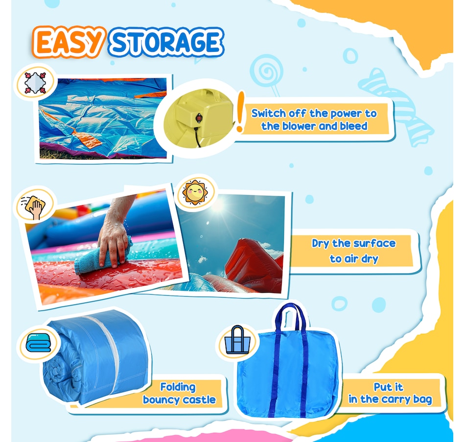 Image 947248_ALTMORE8.jpg, Product 947-248 / Price $319.99, Outsunny Bouncy Castle Inflatable 6 in 1 with Blower 10.8' x 8' x 7' from Outsunny on TSC.ca's Home & Garden department
