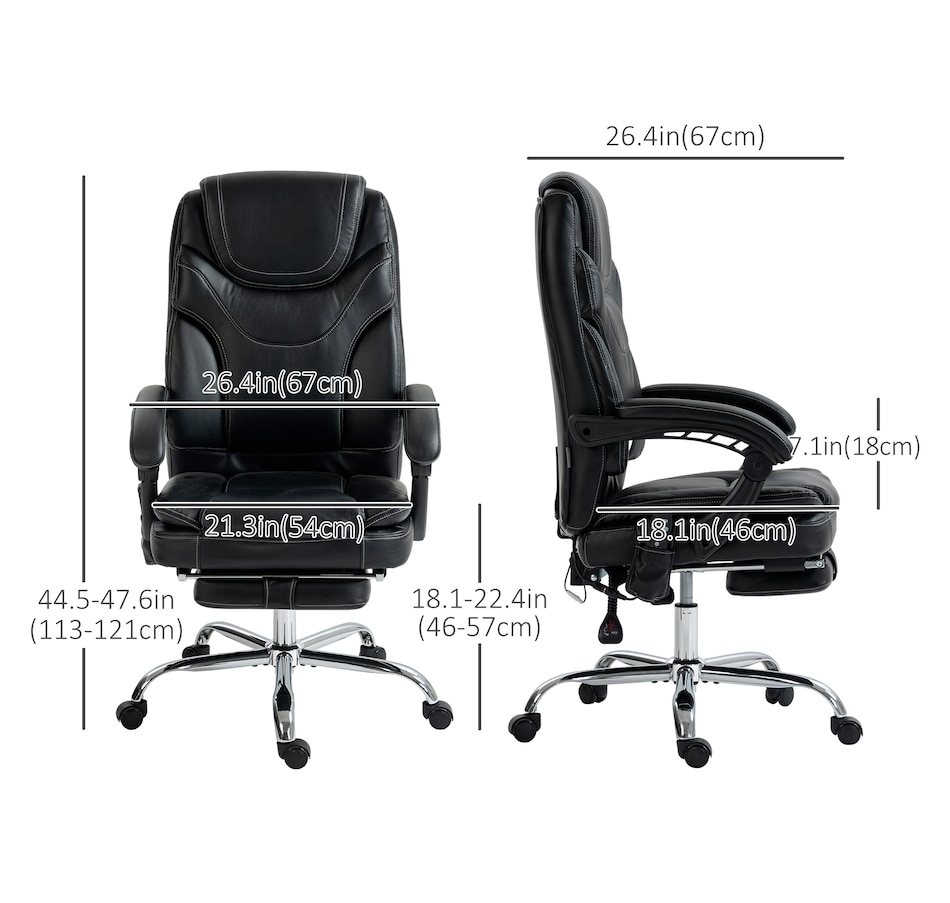 Image 947261_ALTMORE10.jpg, Product 947-261 / Price $199.99 - $249.99, Vinsetto PU Leather Vibration Massage Office Chair with Heat from Vinsetto on TSC.ca's Home & Garden department