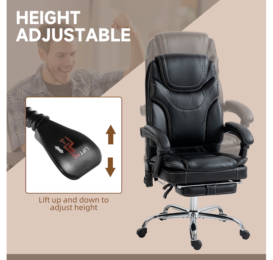 Image 947261_ALTMORE12.jpg, Product 947-261 / Price $199.99 - $249.99, Vinsetto PU Leather Vibration Massage Office Chair with Heat from Vinsetto on TSC.ca's Home & Garden department