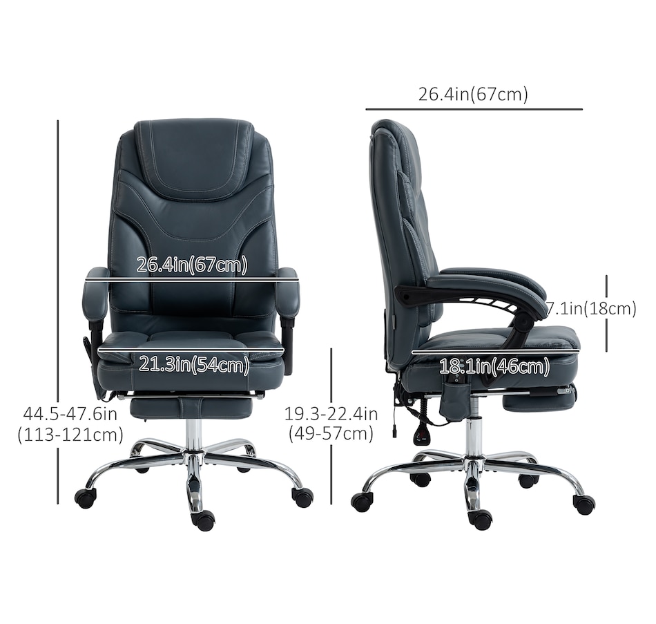 Image 947261_ALTMORE2.jpg, Product 947-261 / Price $199.99 - $249.99, Vinsetto PU Leather Vibration Massage Office Chair with Heat from Vinsetto on TSC.ca's Home & Garden department
