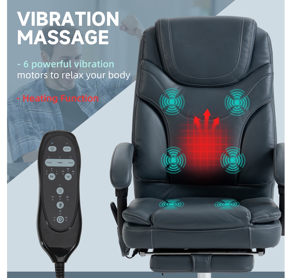 Image 947261_ALTMORE3.jpg, Product 947-261 / Price $199.99 - $249.99, Vinsetto PU Leather Vibration Massage Office Chair with Heat from Vinsetto on TSC.ca's Home & Garden department