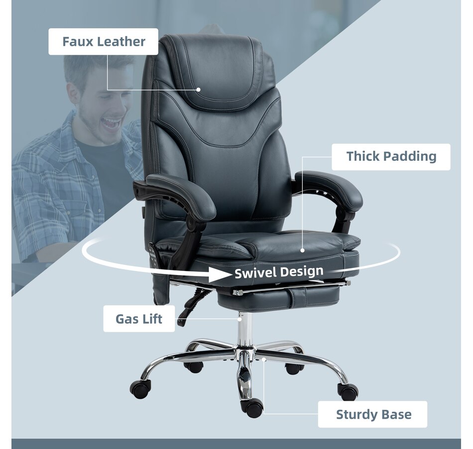 Image 947261_ALTMORE6.jpg, Product 947-261 / Price $199.99 - $249.99, Vinsetto PU Leather Vibration Massage Office Chair with Heat from Vinsetto on TSC.ca's Home & Garden department