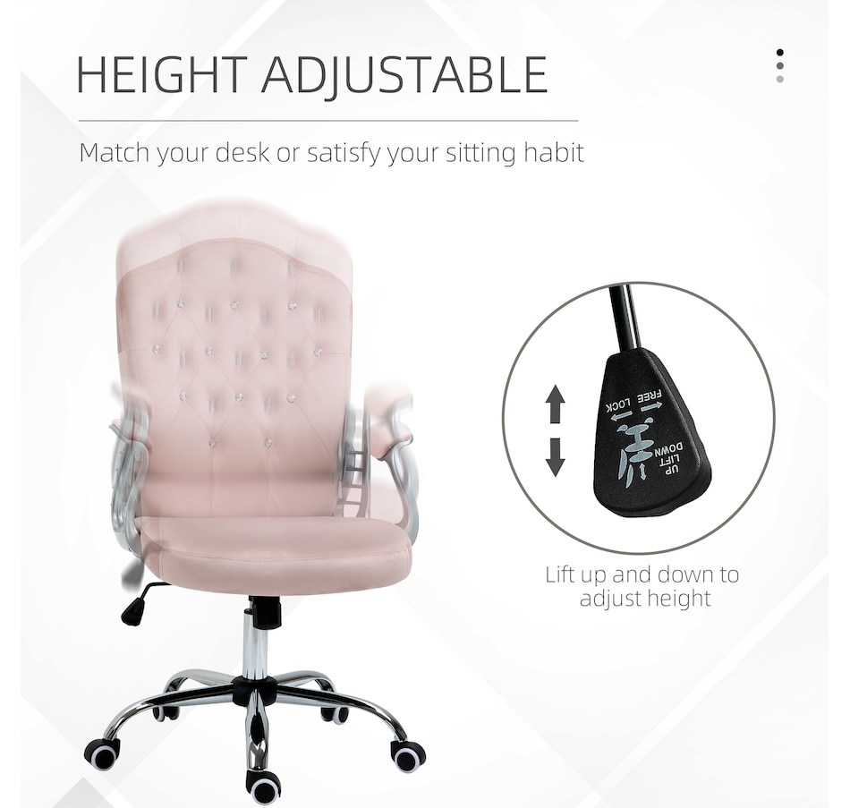 Image 947270_ALTMORE11.jpg, Product 947-270 / Price $119.99 - $144.99, Vinsetto Tufted Office Chair with Adjustable Height Tilt Function from Vinsetto on TSC.ca's Home & Garden department