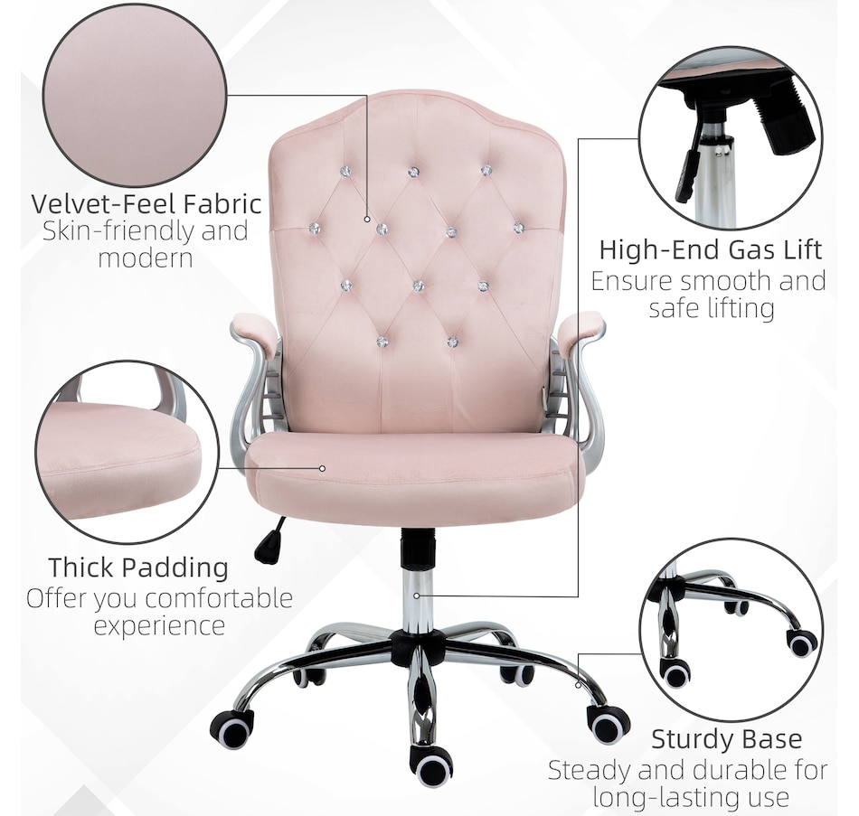 Image 947270_ALTMORE14.jpg, Product 947-270 / Price $119.99 - $144.99, Vinsetto Tufted Office Chair with Adjustable Height Tilt Function from Vinsetto on TSC.ca's Home & Garden department