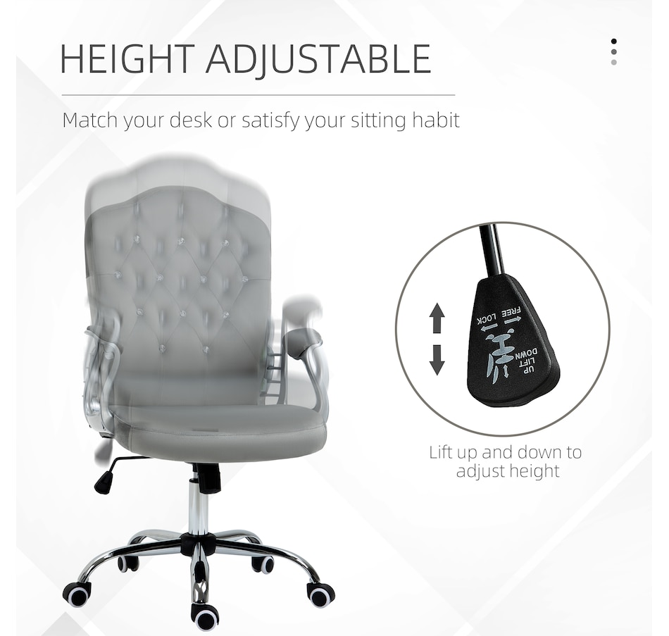 Image 947270_ALTMORE19.jpg, Product 947-270 / Price $119.99 - $144.99, Vinsetto Tufted Office Chair with Adjustable Height Tilt Function from Vinsetto on TSC.ca's Home & Garden department