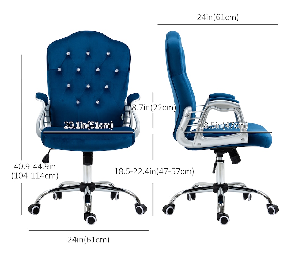 Image 947270_ALTMORE2.jpg, Product 947-270 / Price $119.99 - $144.99, Vinsetto Tufted Office Chair with Adjustable Height Tilt Function from Vinsetto on TSC.ca's Home & Garden department