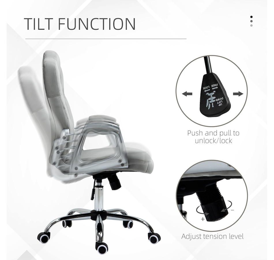 Image 947270_ALTMORE20.jpg, Product 947-270 / Price $119.99 - $144.99, Vinsetto Tufted Office Chair with Adjustable Height Tilt Function from Vinsetto on TSC.ca's Home & Garden department