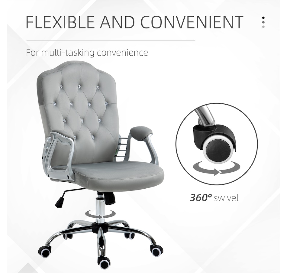 Image 947270_ALTMORE21.jpg, Product 947-270 / Price $119.99 - $144.99, Vinsetto Tufted Office Chair with Adjustable Height Tilt Function from Vinsetto on TSC.ca's Home & Garden department