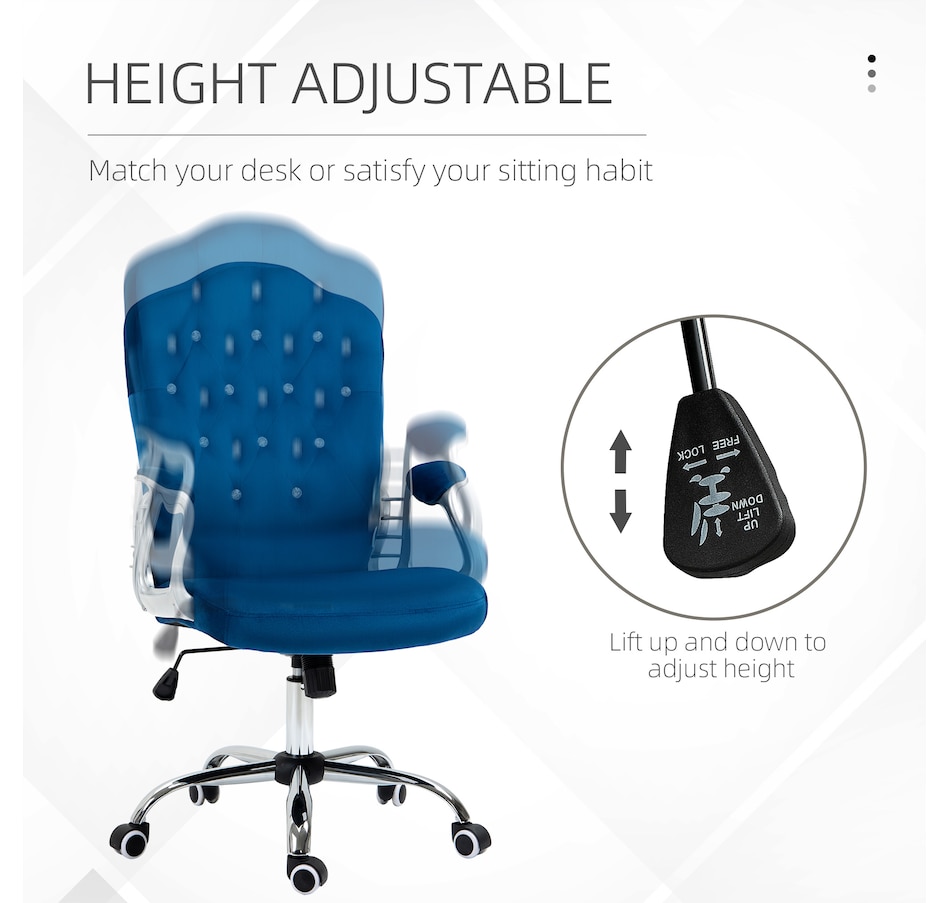 Image 947270_ALTMORE3.jpg, Product 947-270 / Price $119.99 - $144.99, Vinsetto Tufted Office Chair with Adjustable Height Tilt Function from Vinsetto on TSC.ca's Home & Garden department