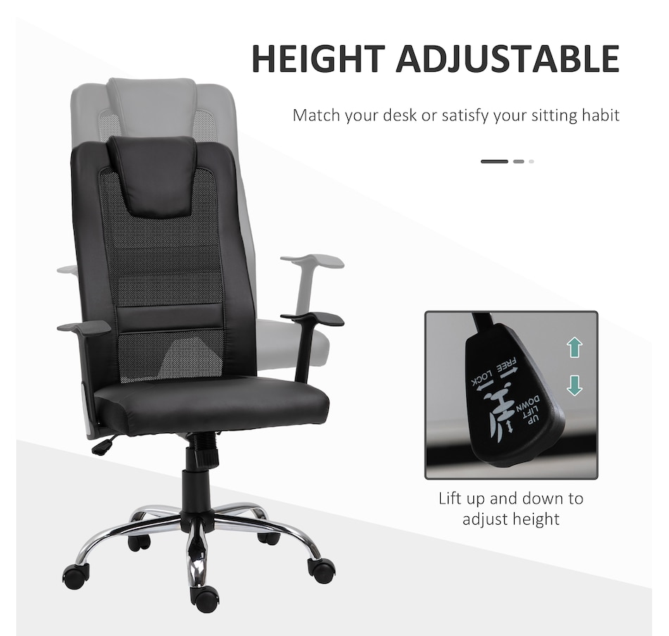 Image 947278_ALTMORE11.jpg, Product 947-278 / Price $92.99 - $94.99, Vinsetto High Back Mesh Office Chair Computer Desk Chair with Armrests from Vinsetto on TSC.ca's Home & Garden department