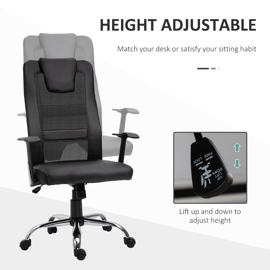 Image 947278_ALTMORE11.jpg, Product 947-278 / Price $104.99 - $114.99, Vinsetto High Back Mesh Office Chair Computer Desk Chair with Armrests from Vinsetto on TSC.ca's Home & Garden department