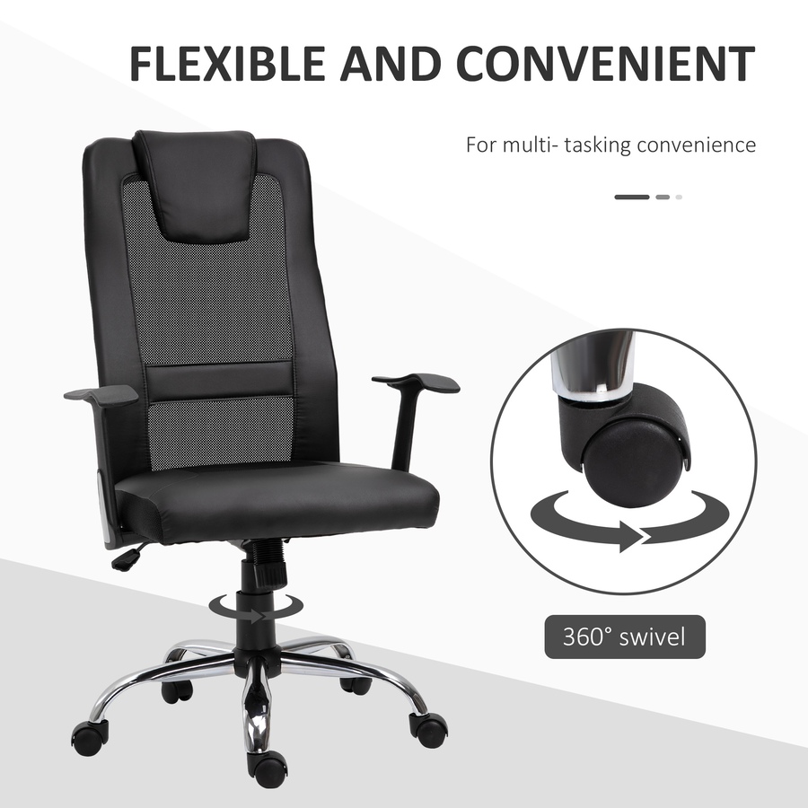 Image 947278_ALTMORE14.jpg, Product 947-278 / Price $104.99 - $114.99, Vinsetto High Back Mesh Office Chair Computer Desk Chair with Armrests from Vinsetto on TSC.ca's Home & Garden department