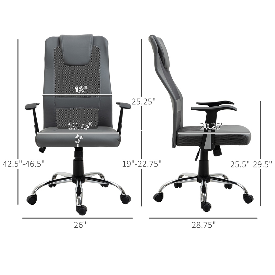 Image 947278_ALTMORE2.jpg, Product 947-278 / Price $104.99 - $114.99, Vinsetto High Back Mesh Office Chair Computer Desk Chair with Armrests from Vinsetto on TSC.ca's Home & Garden department