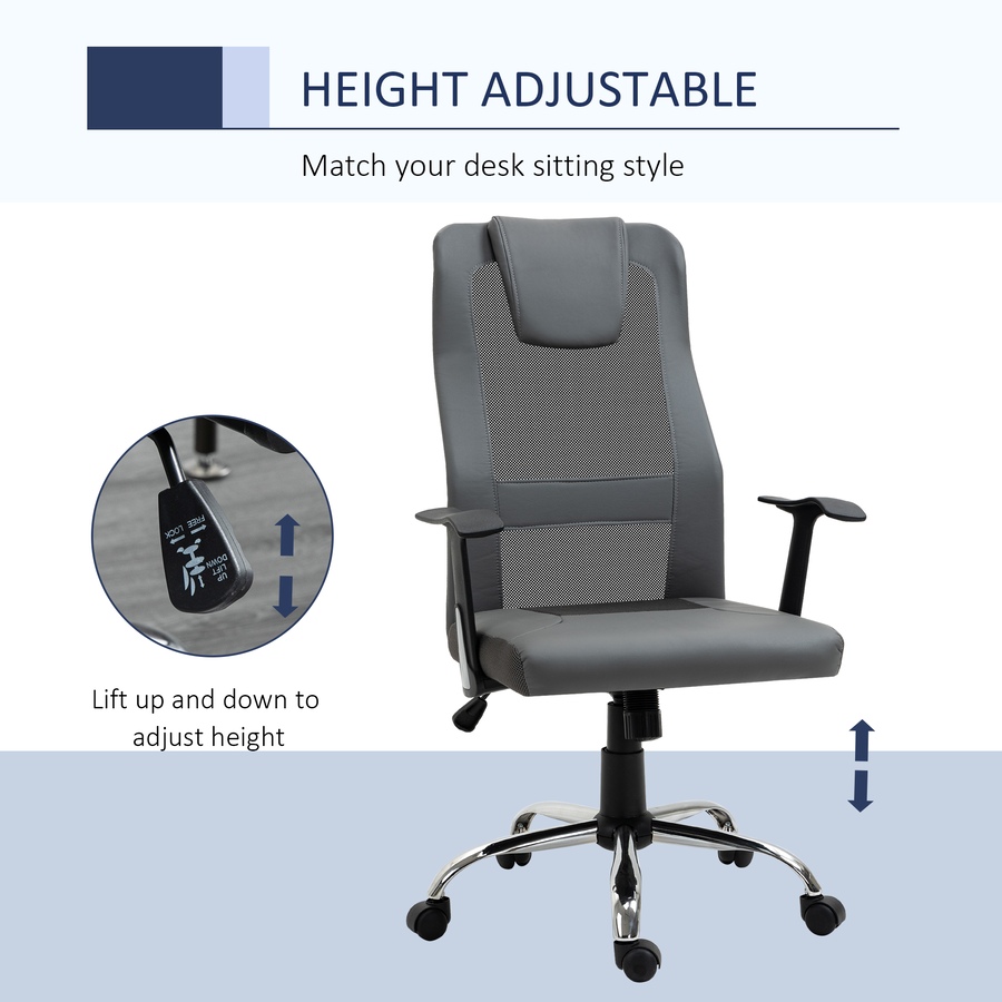 Image 947278_ALTMORE3.jpg, Product 947-278 / Price $104.99 - $114.99, Vinsetto High Back Mesh Office Chair Computer Desk Chair with Armrests from Vinsetto on TSC.ca's Home & Garden department