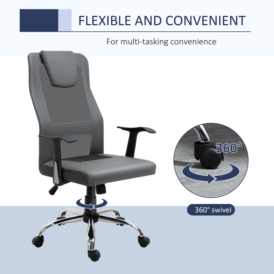 Image 947278_ALTMORE5.jpg, Product 947-278 / Price $104.99 - $114.99, Vinsetto High Back Mesh Office Chair Computer Desk Chair with Armrests from Vinsetto on TSC.ca's Home & Garden department