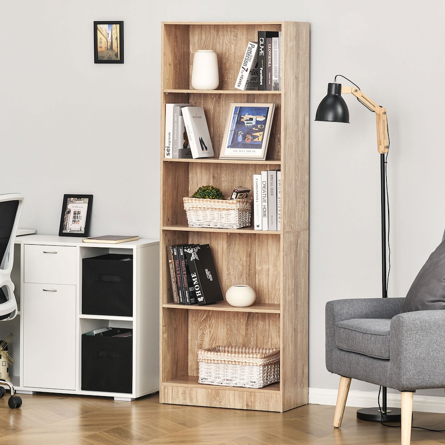 Image 947280_ALTMORE1.jpg, Product 947-280 / Price $118.34, HOMCOM 5-Tier Bookcase Display Unit Storage Cabinet Adjustable Shelf from HOMCOM on TSC.ca's  department
