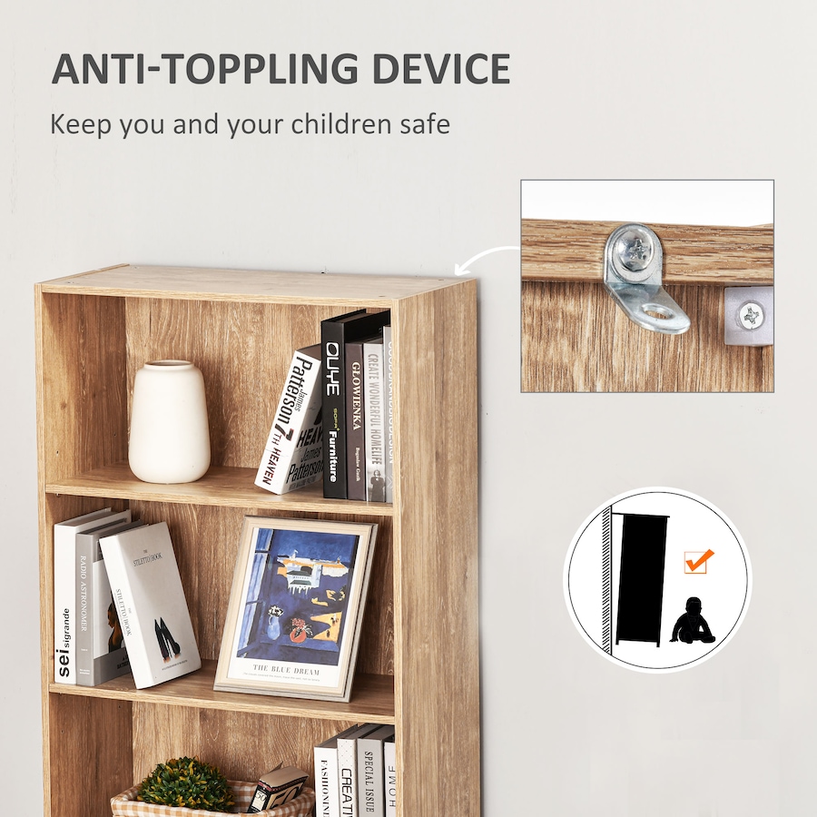 Image 947280_ALTMORE4.jpg, Product 947-280 / Price $118.34, HOMCOM 5-Tier Bookcase Display Unit Storage Cabinet Adjustable Shelf from HOMCOM on TSC.ca's  department