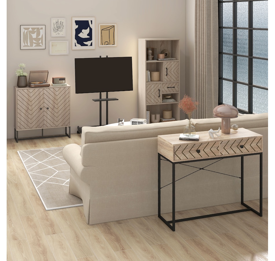 Image 947281_ALTMORE1.jpg, Product 947-281 / Price $149.99, HOMCOM 59" Bookcase With Door Cabinets And Drawer from HOMCOM on TSC.ca's department