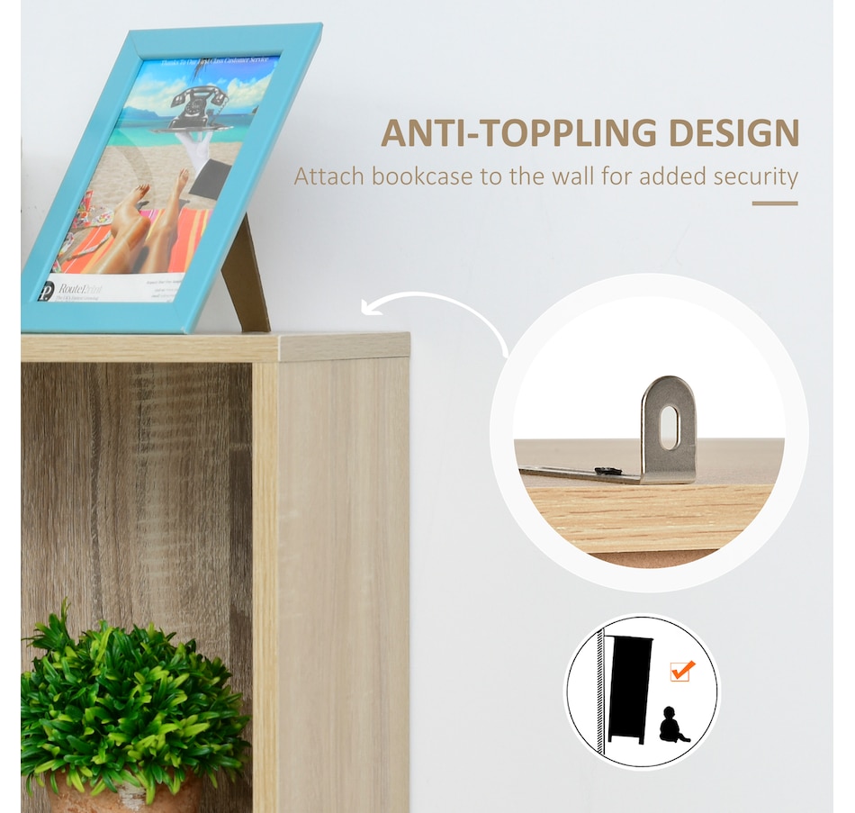 Image 947281_ALTMORE7.jpg, Product 947-281 / Price $149.99, HOMCOM 59" Bookcase With Door Cabinets And Drawer from HOMCOM on TSC.ca's department