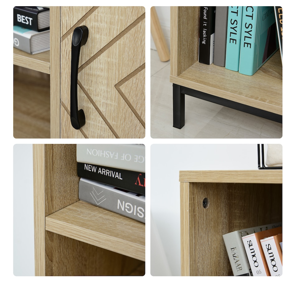 Image 947281_ALTMORE8.jpg, Product 947-281 / Price $149.99, HOMCOM 59" Bookcase With Door Cabinets And Drawer from HOMCOM on TSC.ca's department