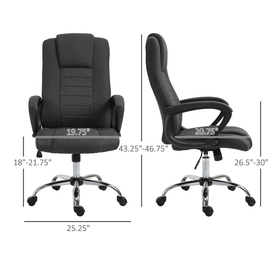 Image 947283_ALTMORE2.jpg, Product 947-283 / Price $144.99, Vinsetto High Back Office Chair Height Adjustable Desk Chair with Wheels from Vinsetto on TSC.ca's Home & Garden department