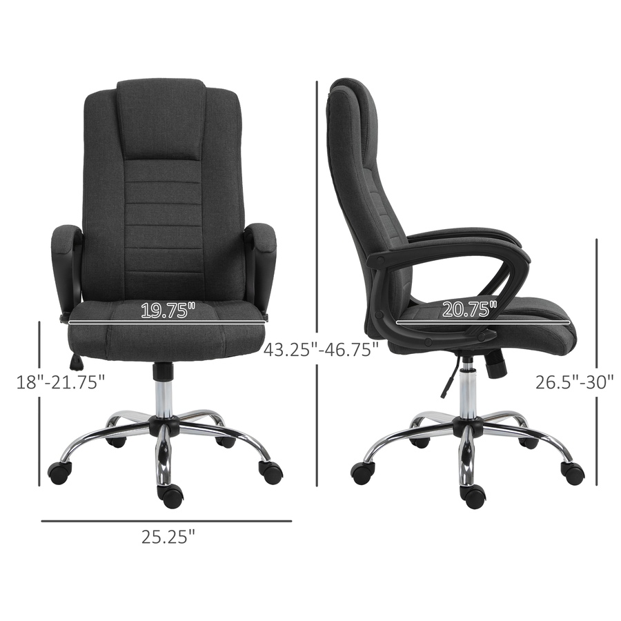 Image 947283_ALTMORE2.jpg, Product 947-283 / Price $149.99, Vinsetto High Back Office Chair Height Adjustable Desk Chair with Wheels from Vinsetto on TSC.ca's Home & Garden department