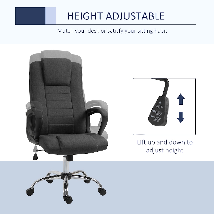 Image 947283_ALTMORE3.jpg, Product 947-283 / Price $149.99, Vinsetto High Back Office Chair Height Adjustable Desk Chair with Wheels from Vinsetto on TSC.ca's Home & Garden department