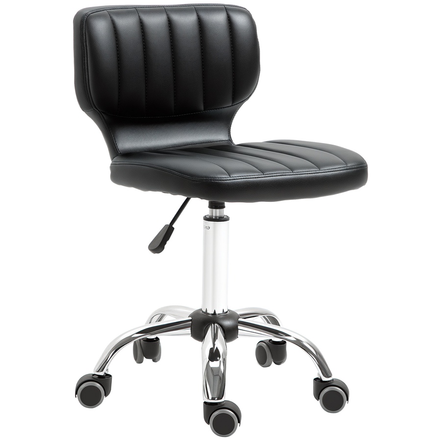 Image 947292.jpg, Product 947-292 / Price $92.99, HOMCOM PU Leather Rolling Stool Height Adjustable Salon Stool for Spa Black from HOMCOM on TSC.ca's Home & Garden department
