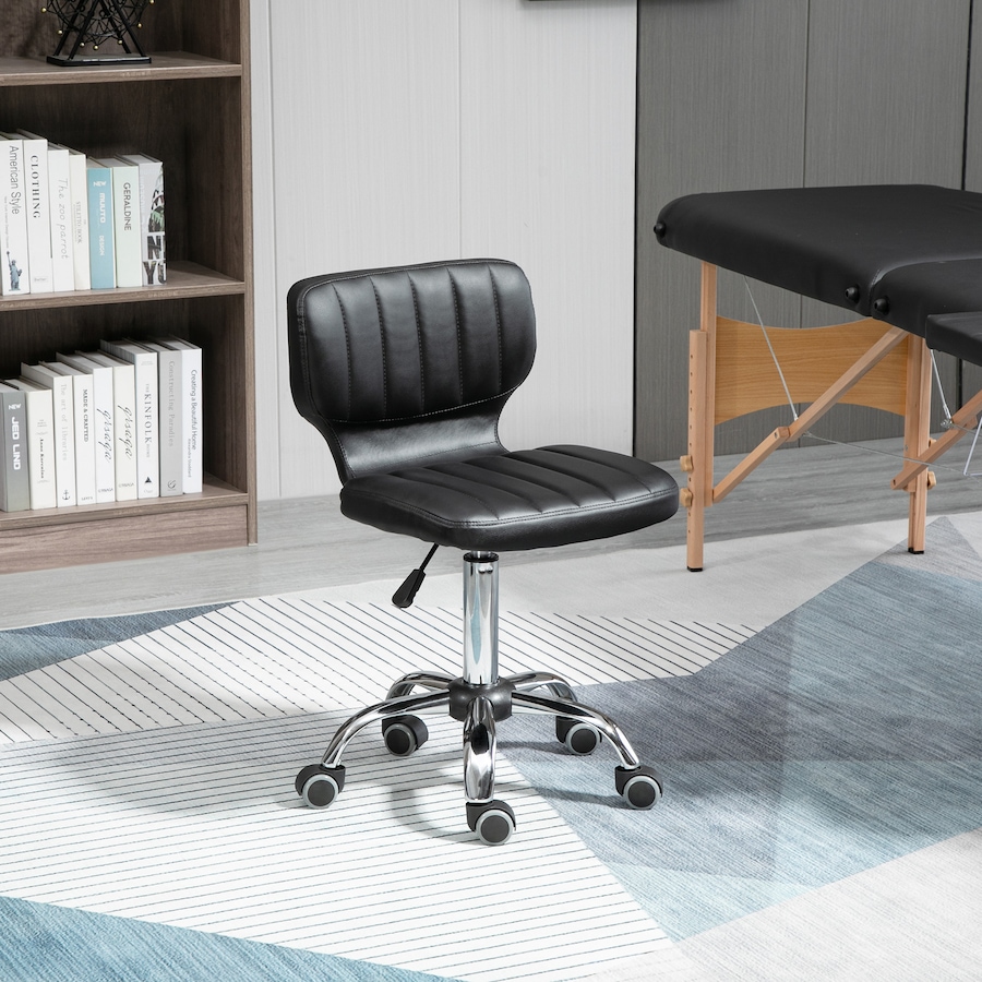 Image 947292_ALTMORE10.jpg, Product 947-292 / Price $92.99, HOMCOM PU Leather Rolling Stool Height Adjustable Salon Stool for Spa Black from HOMCOM on TSC.ca's Home & Garden department