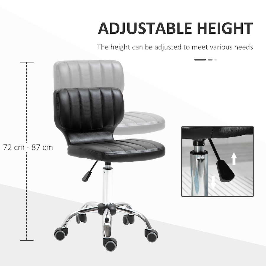 Image 947292_ALTMORE12.jpg, Product 947-292 / Price $92.99, HOMCOM PU Leather Rolling Stool Height Adjustable Salon Stool for Spa Black from HOMCOM on TSC.ca's Home & Garden department