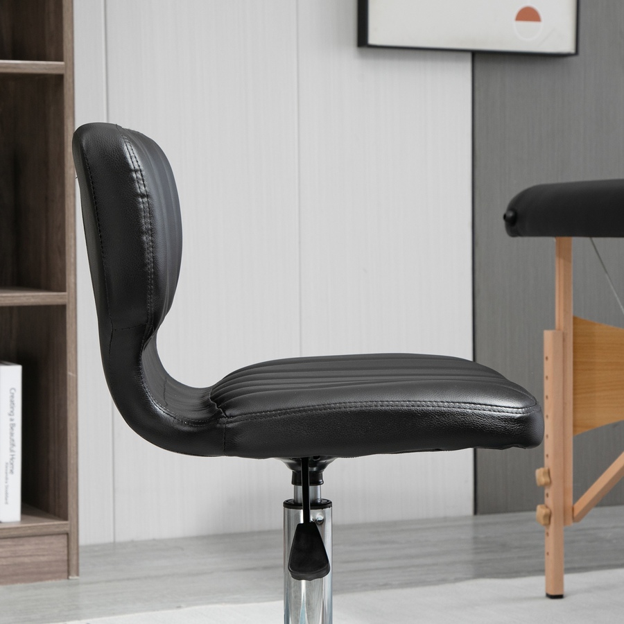 Image 947292_ALTMORE8.jpg, Product 947-292 / Price $92.99, HOMCOM PU Leather Rolling Stool Height Adjustable Salon Stool for Spa Black from HOMCOM on TSC.ca's Home & Garden department