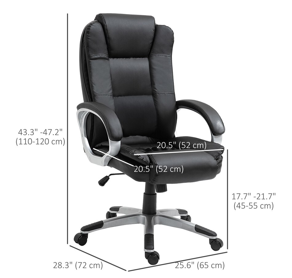 Image 947296_ALTMORE2.jpg, Product 947-296 / Price $189.99, Vinsetto High Back Executive Office Chair with Padded Armrests from Vinsetto on TSC.ca's Home & Garden department