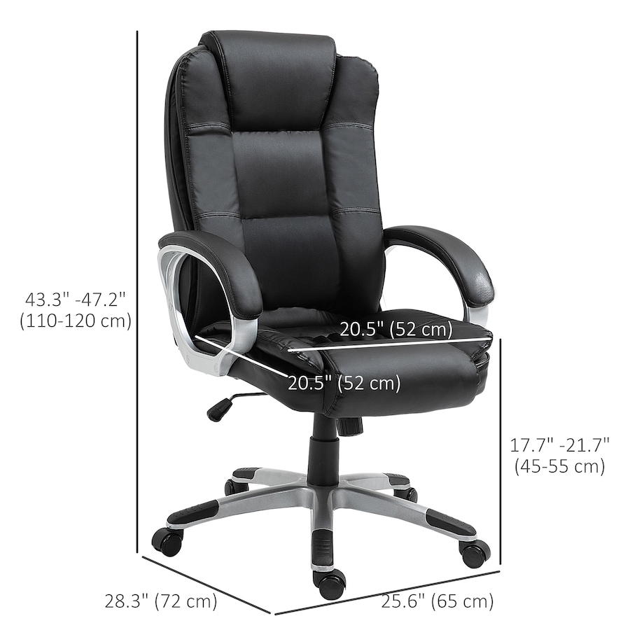 Image 947296_ALTMORE2.jpg, Product 947-296 / Price $189.99, Vinsetto High Back Executive Office Chair with Padded Armrests from Vinsetto on TSC.ca's Home & Garden department